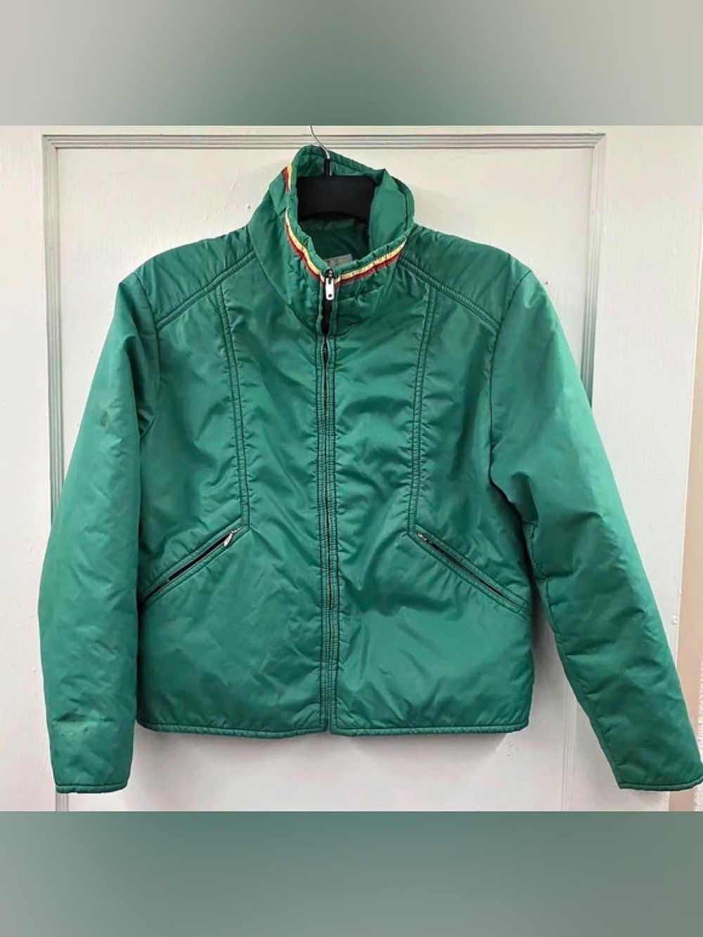 Vintage Roffe Ski Jacket Women’s 14 Green Retro 80s Après Ski